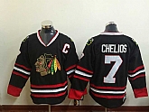 Chicago Blackhawks #7 Chelios Black Throwback CCM Jerseys,baseball caps,new era cap wholesale,wholesale hats